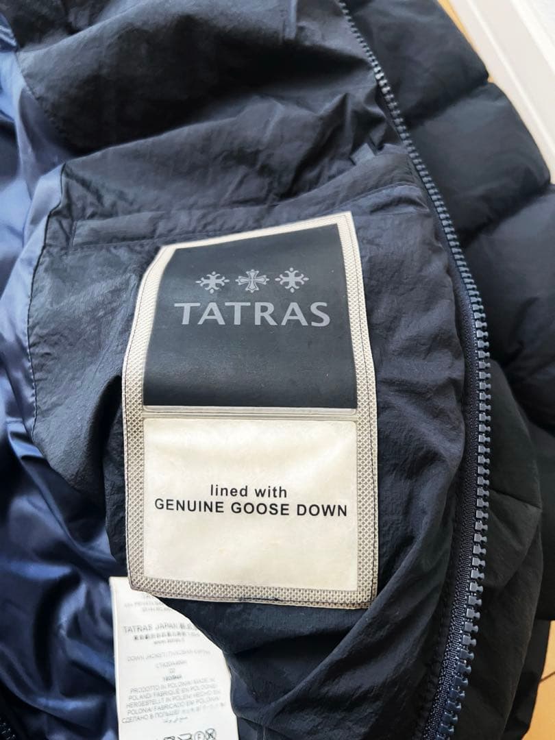 タトラス ダウンコート ポリテアマ LTA20A4694 ネイビー Mサイズ