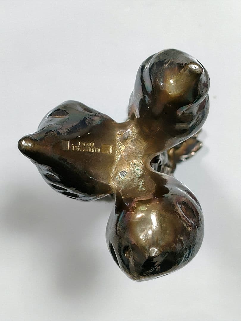 ●5022#0116　クリストフル/ミュージアム シリーズ 一輪挿し　3本人参