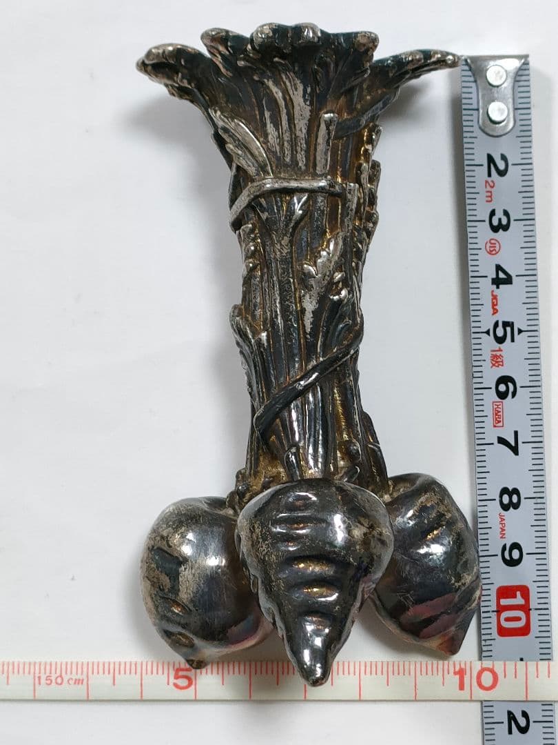 ●5022#0116　クリストフル/ミュージアム シリーズ 一輪挿し　3本人参