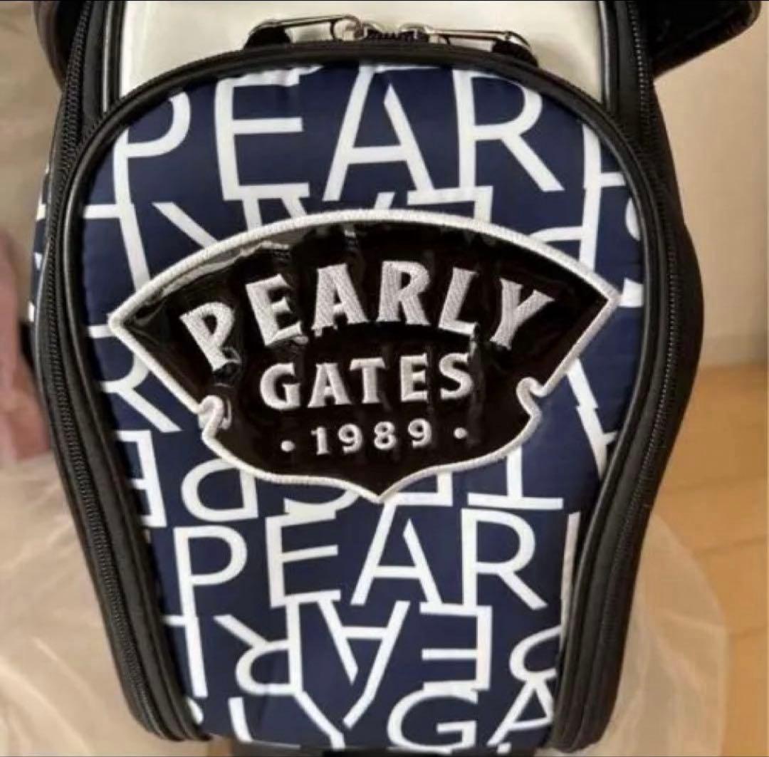 PEARLY GATES ネイビーキャディバッグ　パーリゲイツ　キャスター付き