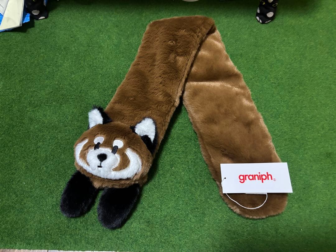 イカク ぬいぐるみマフラー グラニフ レッサーパンダ　新品　未使用品