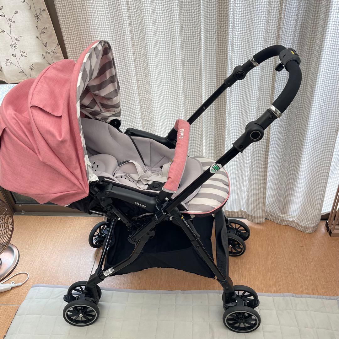 コンビ　ハイシート　両対面　ベビーカー スゴカルα 4キャス　コンパクト
