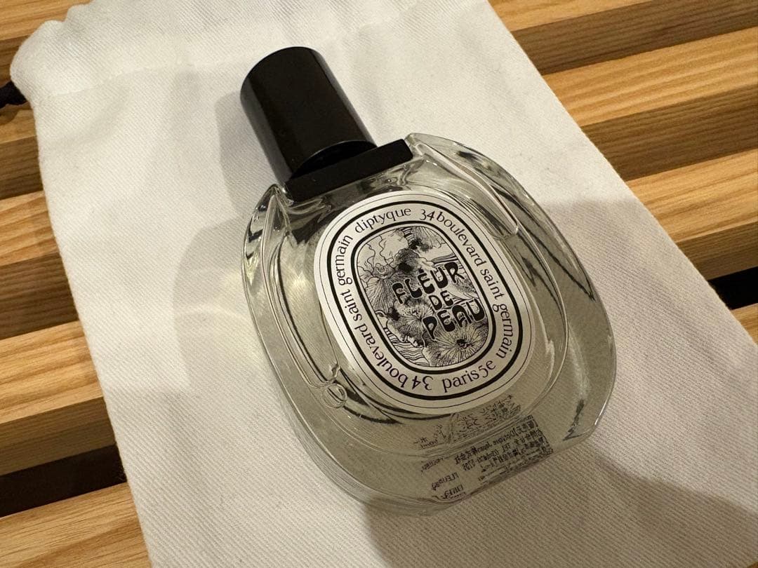 diptyque❤︎FLEUR DE PEAUオードトワレ＋ミニスプレー付き