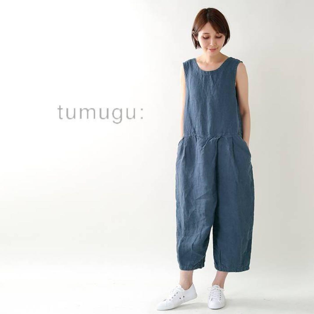 ☆とも☆ tumugu ツムグ リネン サロペットとワンピース