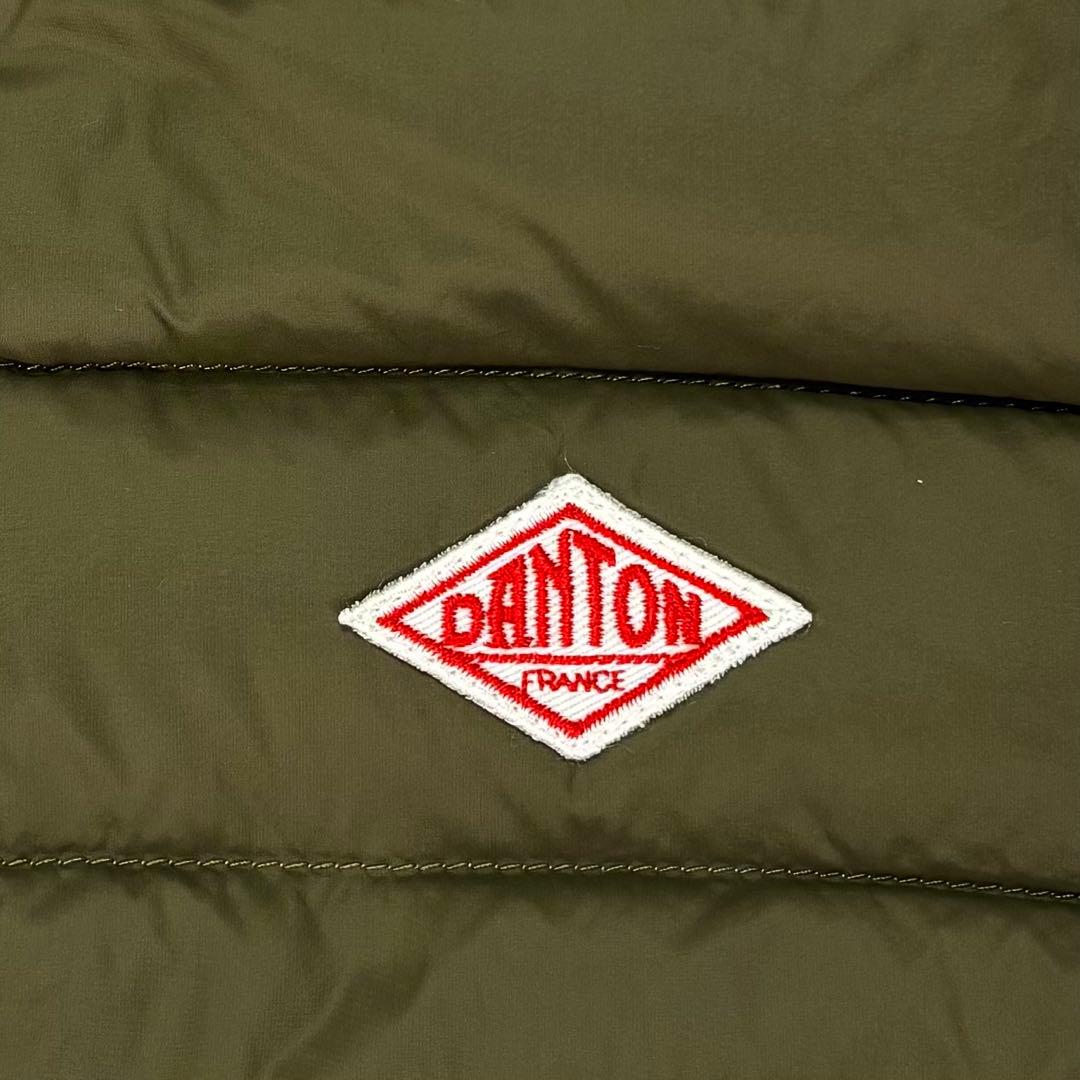 美品✨DANTON ダウンキルティングベスト　インナーダウン　 オリーブ　36