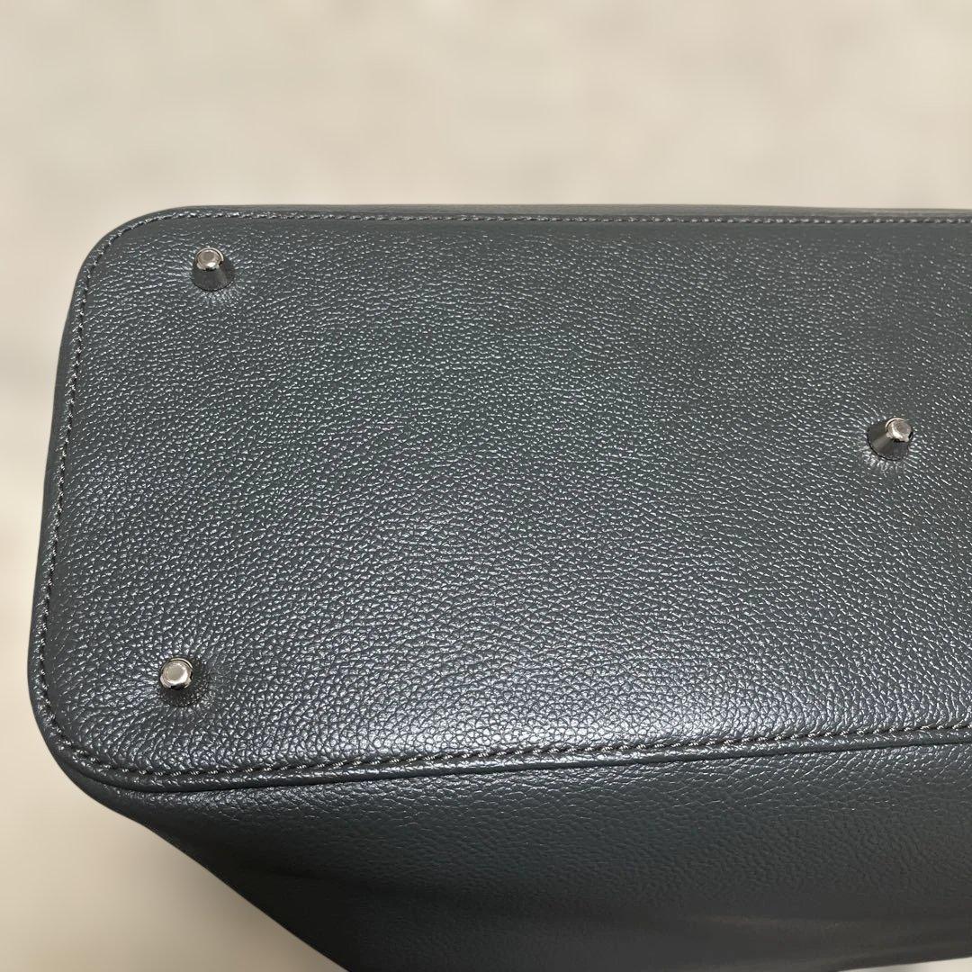 ✨美品✨ビジネスレザーファクトリー トートバック　ブラックオリーブ