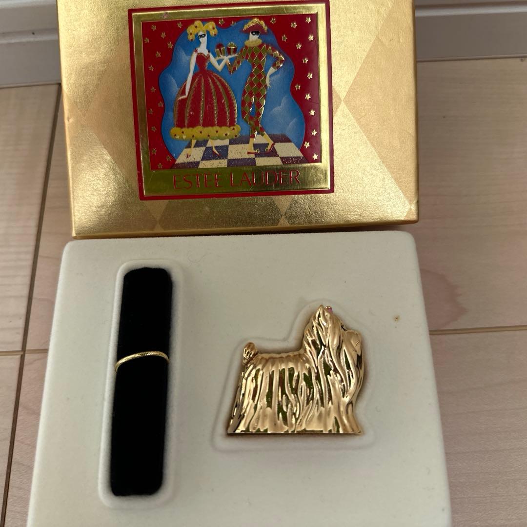 激レア ESTEE LAUDER 練り香水 ヨークシャーテリア レトロ 香水