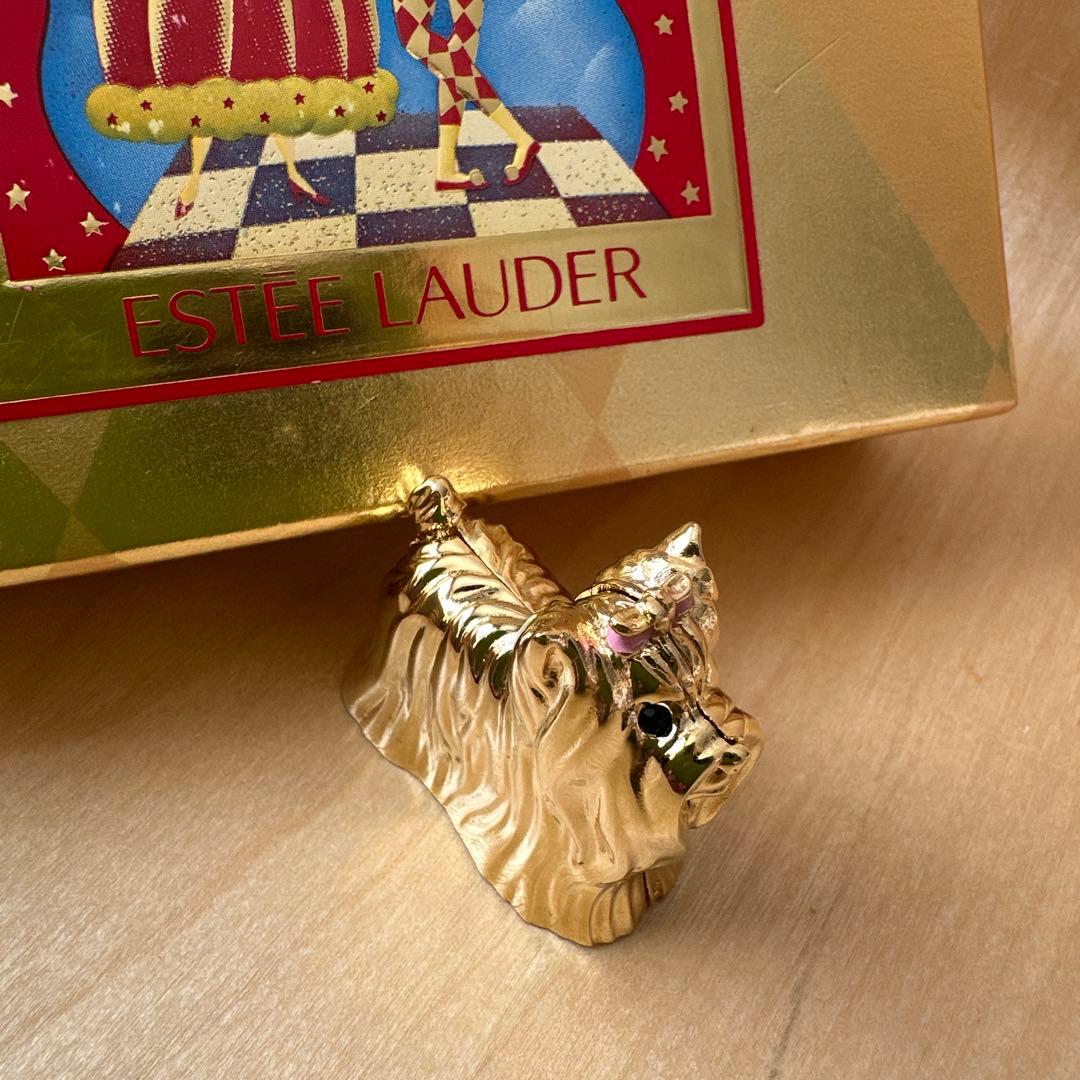 激レア ESTEE LAUDER 練り香水 ヨークシャーテリア レトロ 香水