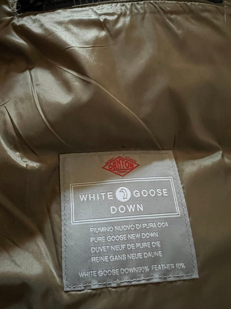 DANTON ブラウン ダウンベスト