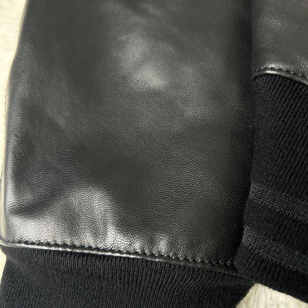 未使用TAGLIATORE タリアトーレ /定価18万 羊革 48 M〜L黒