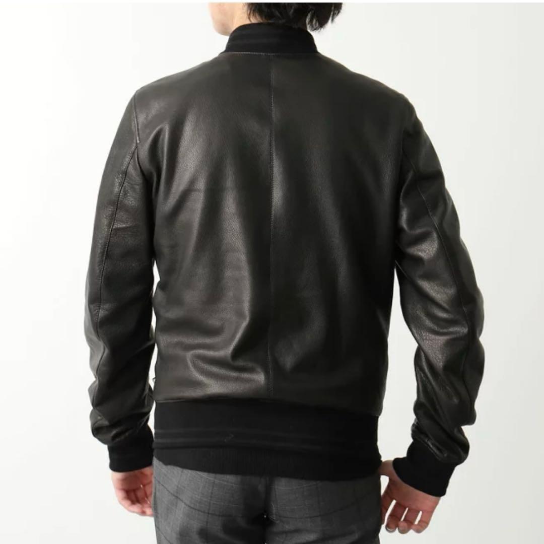 未使用TAGLIATORE タリアトーレ /定価18万 羊革 48 M〜L黒