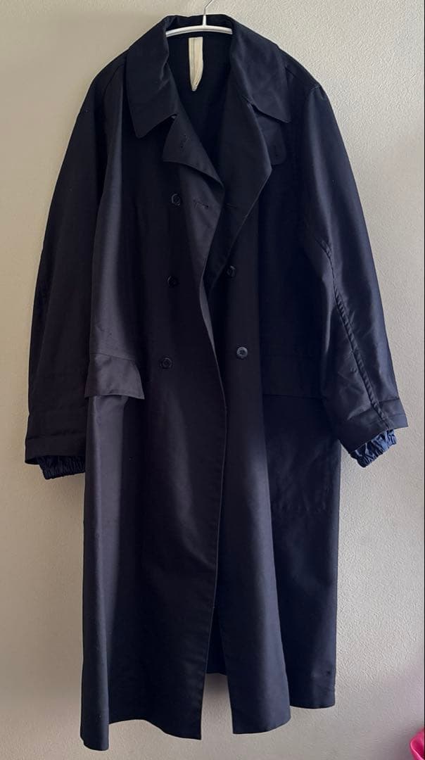 美品　マスノウデザイン　ロングコート　ネイビーサイズ2 ユニセックス