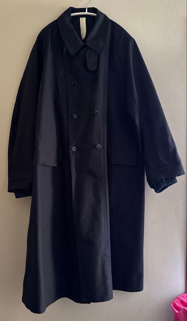 美品　マスノウデザイン　ロングコート　ネイビーサイズ2 ユニセックス