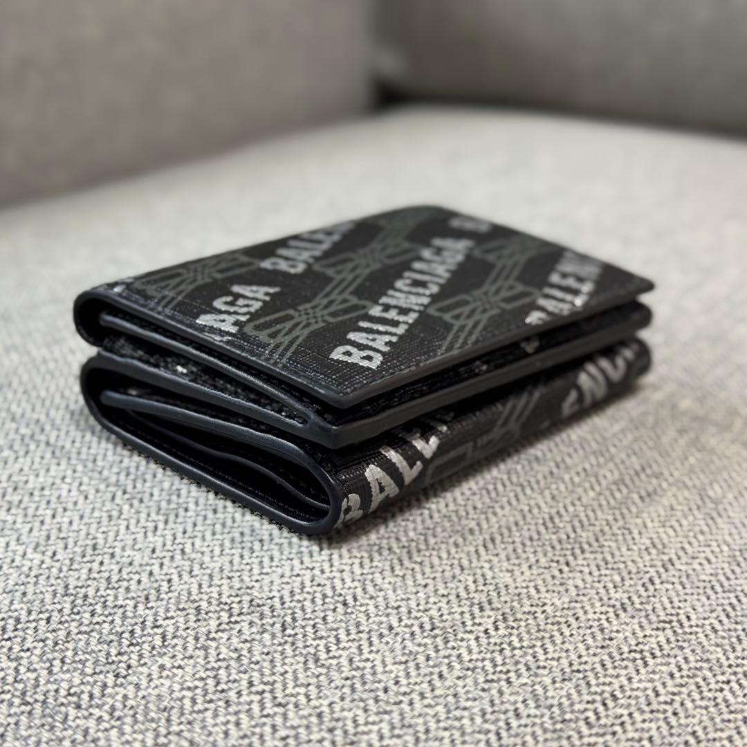 BALENCIAGA バレンシアガ BBモノグラム コンパクトウォレット