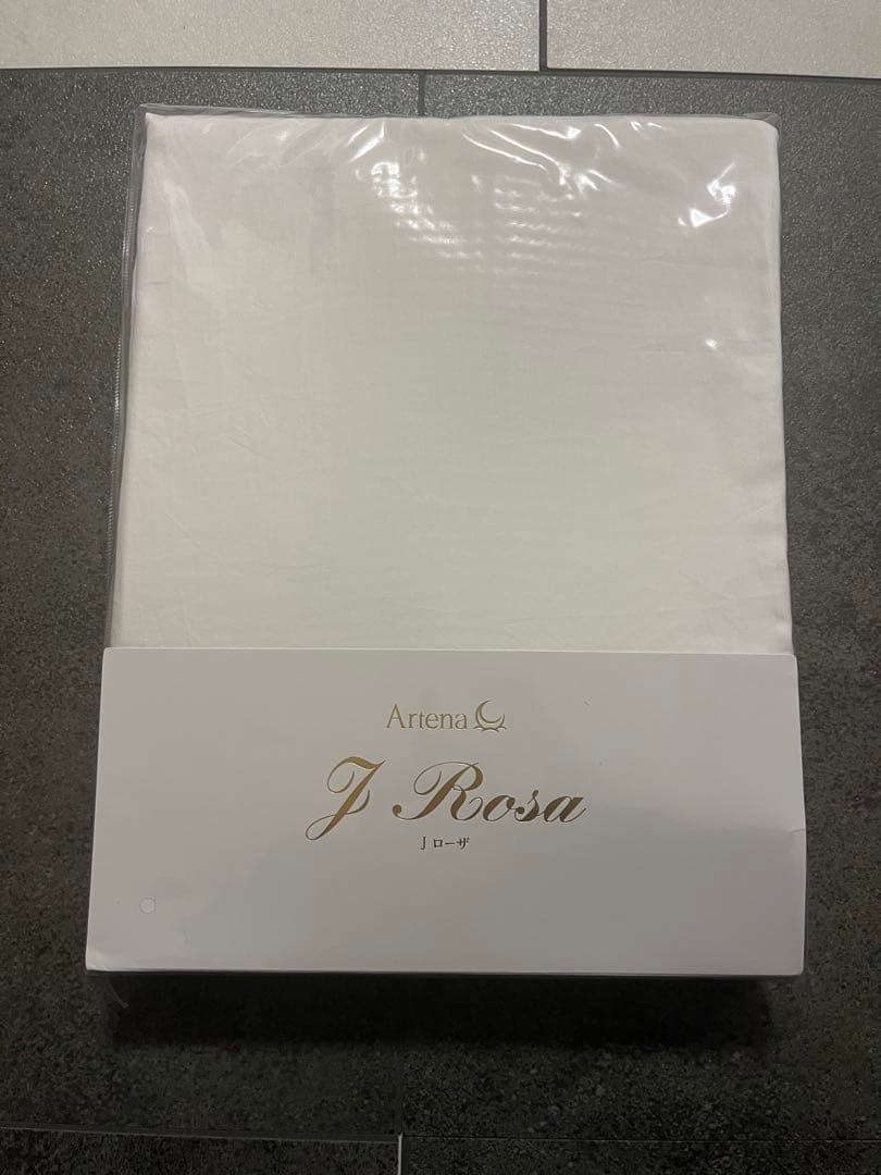 大塚家具ボックスシーツ「Jローザ」インド超長綿 クイーンロング ホワイト