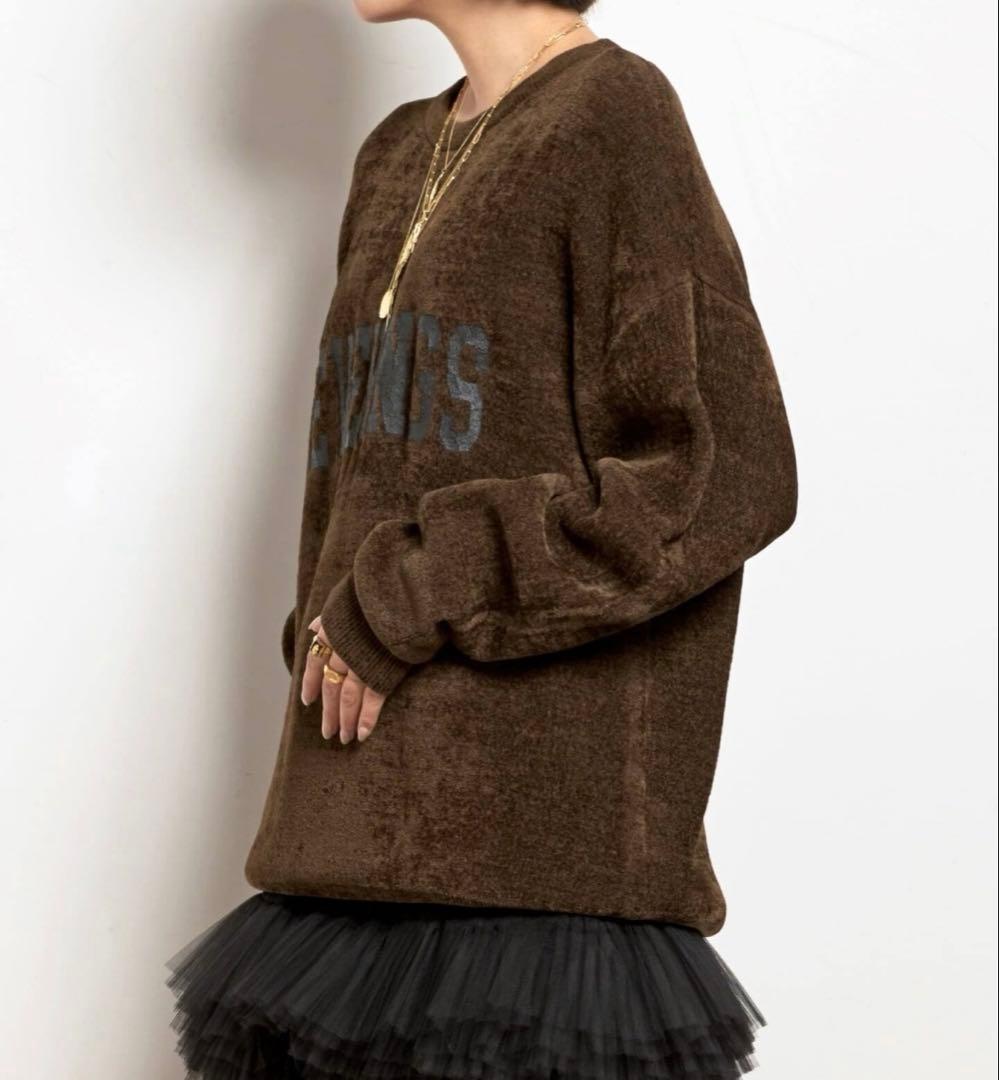 AP STUDIO ベロアニット ブラウン