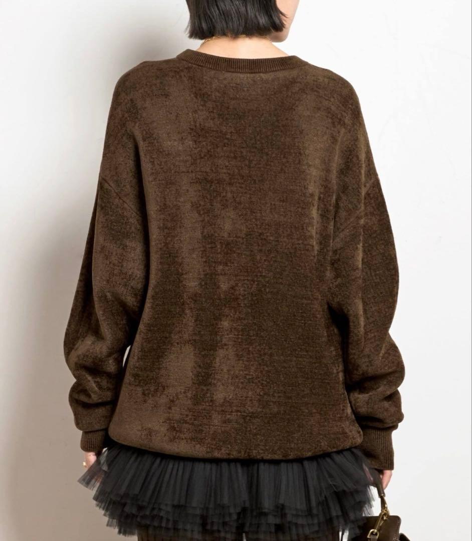 AP STUDIO ベロアニット ブラウン