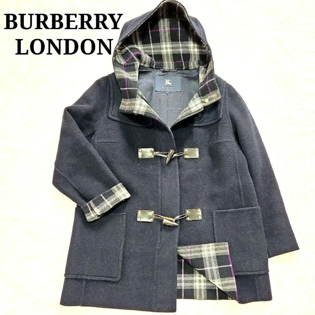BURBERRY LONDON ダッフルコート 13 ウール100% ネイビー