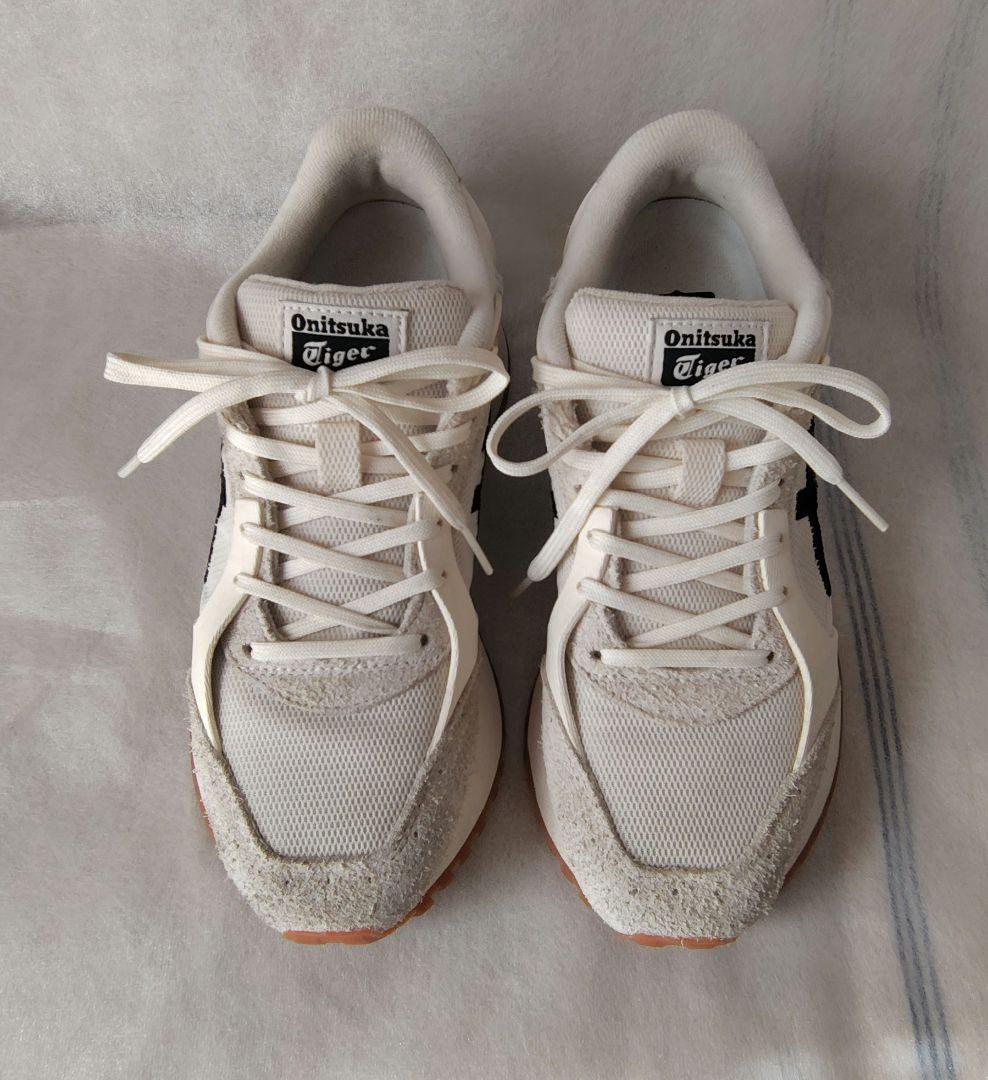 オニツカタイガー MOAGE CO モアージュ ホワイト✕グリーン 23.5cm