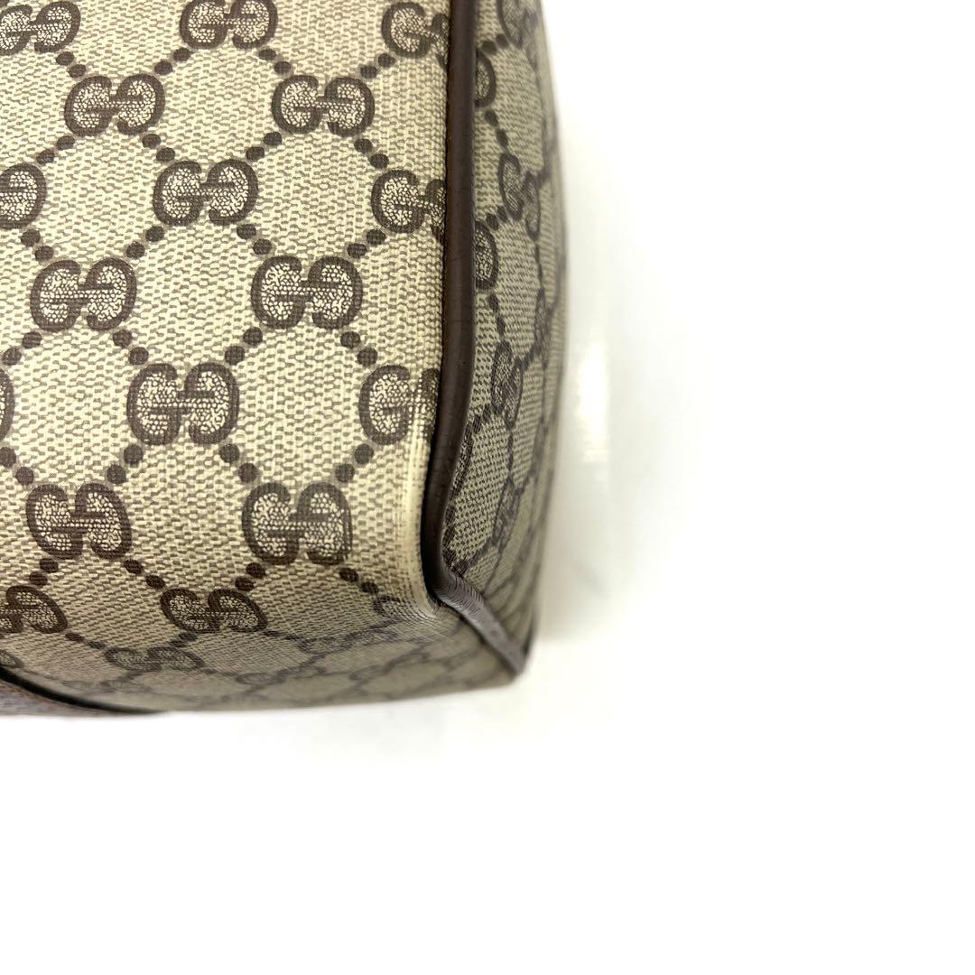 【極美品】グッチ ミニボストンバッグ GG シェリーライン