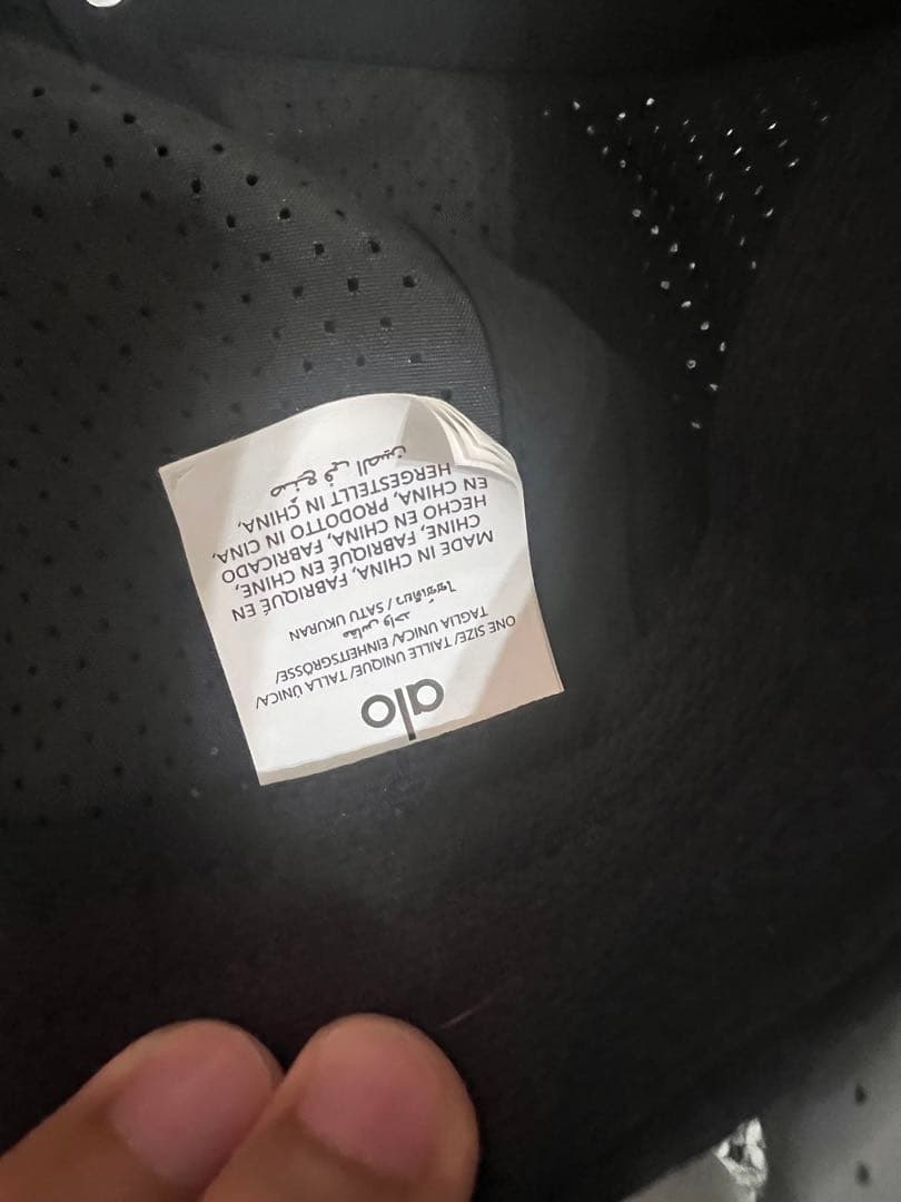 [美品] alo メッシュキャップ 黒 白 2色セット