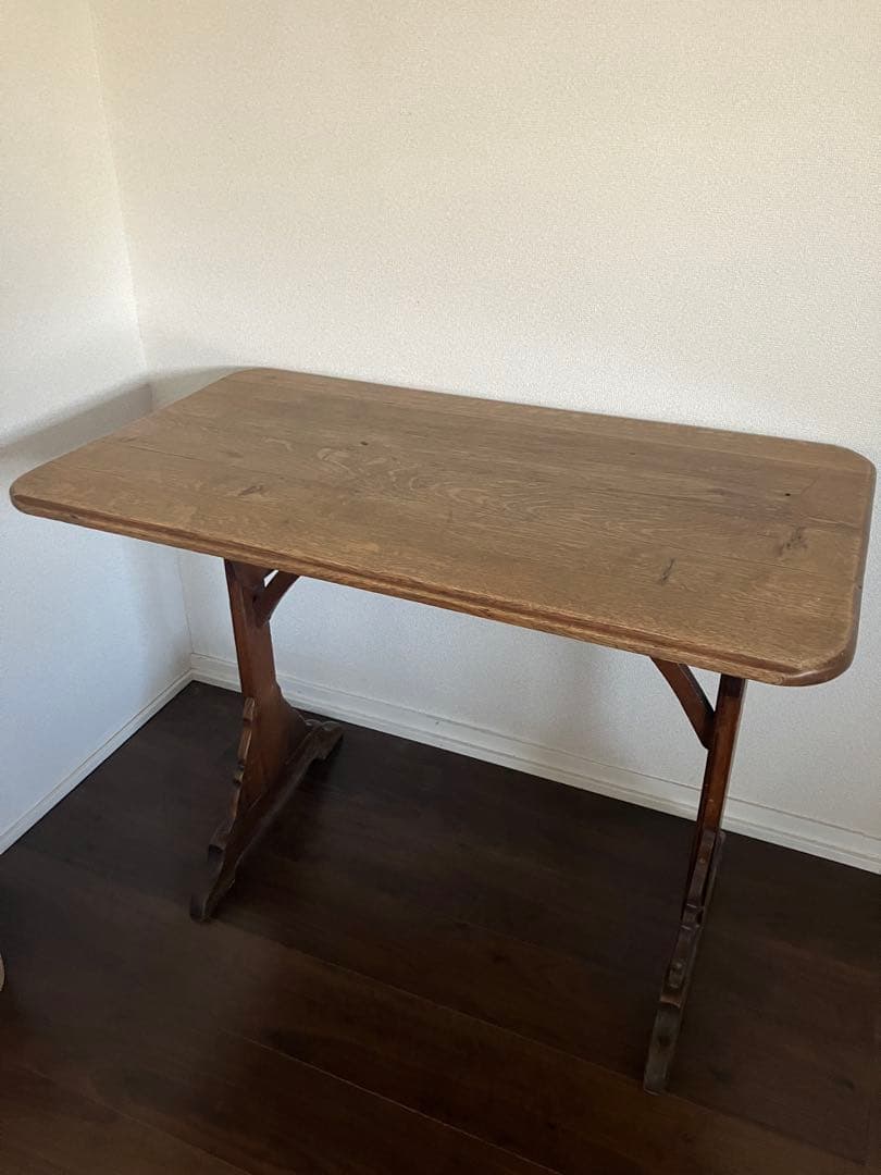 フランスアンティーク　木製　テーブル　作業台　ドレッサー