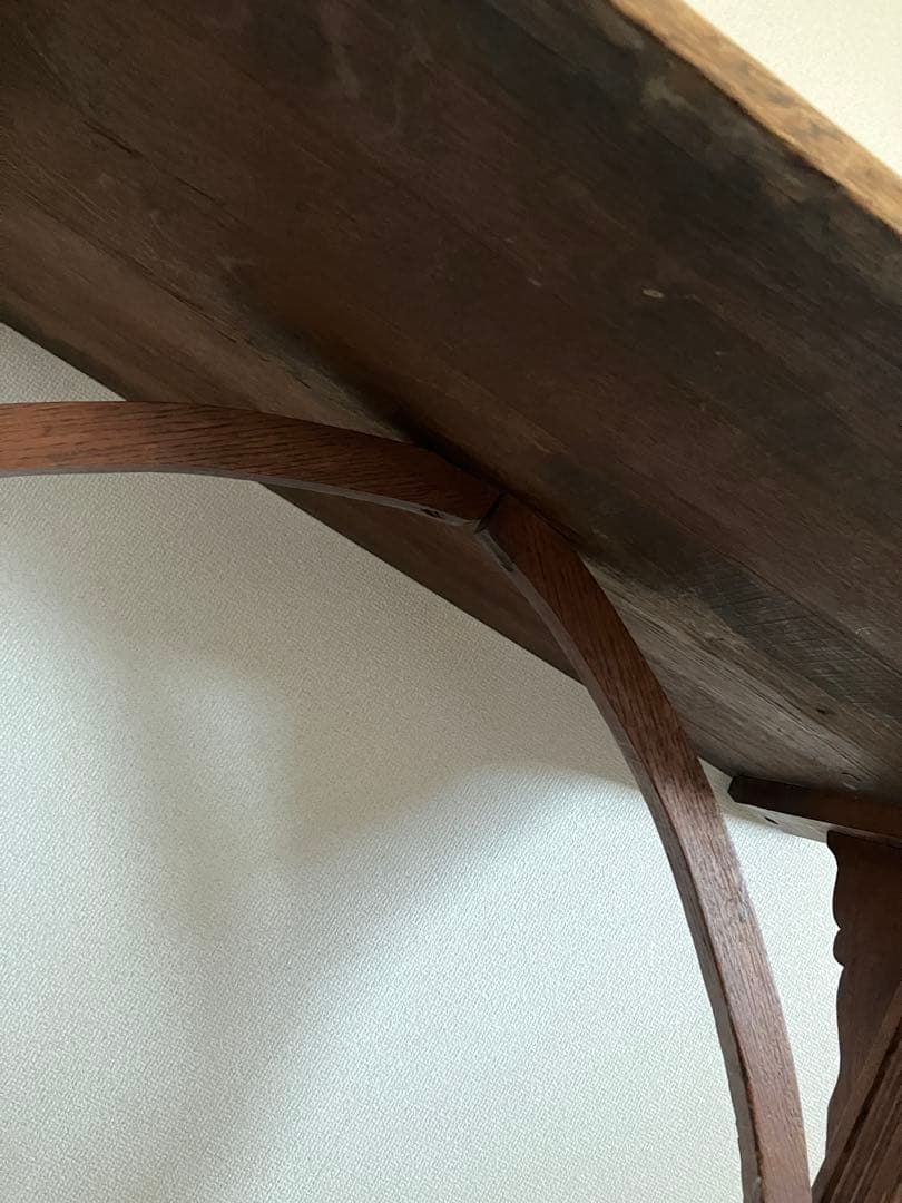 フランスアンティーク　木製　テーブル　作業台　ドレッサー