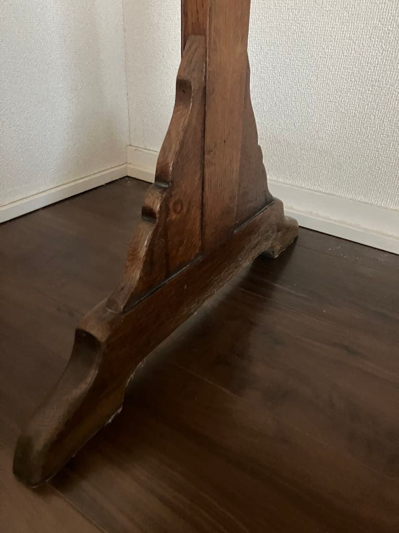 フランスアンティーク　木製　テーブル　作業台　ドレッサー