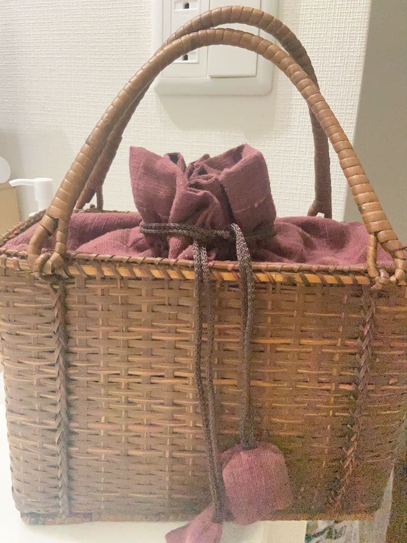 竹製　カゴバッグ