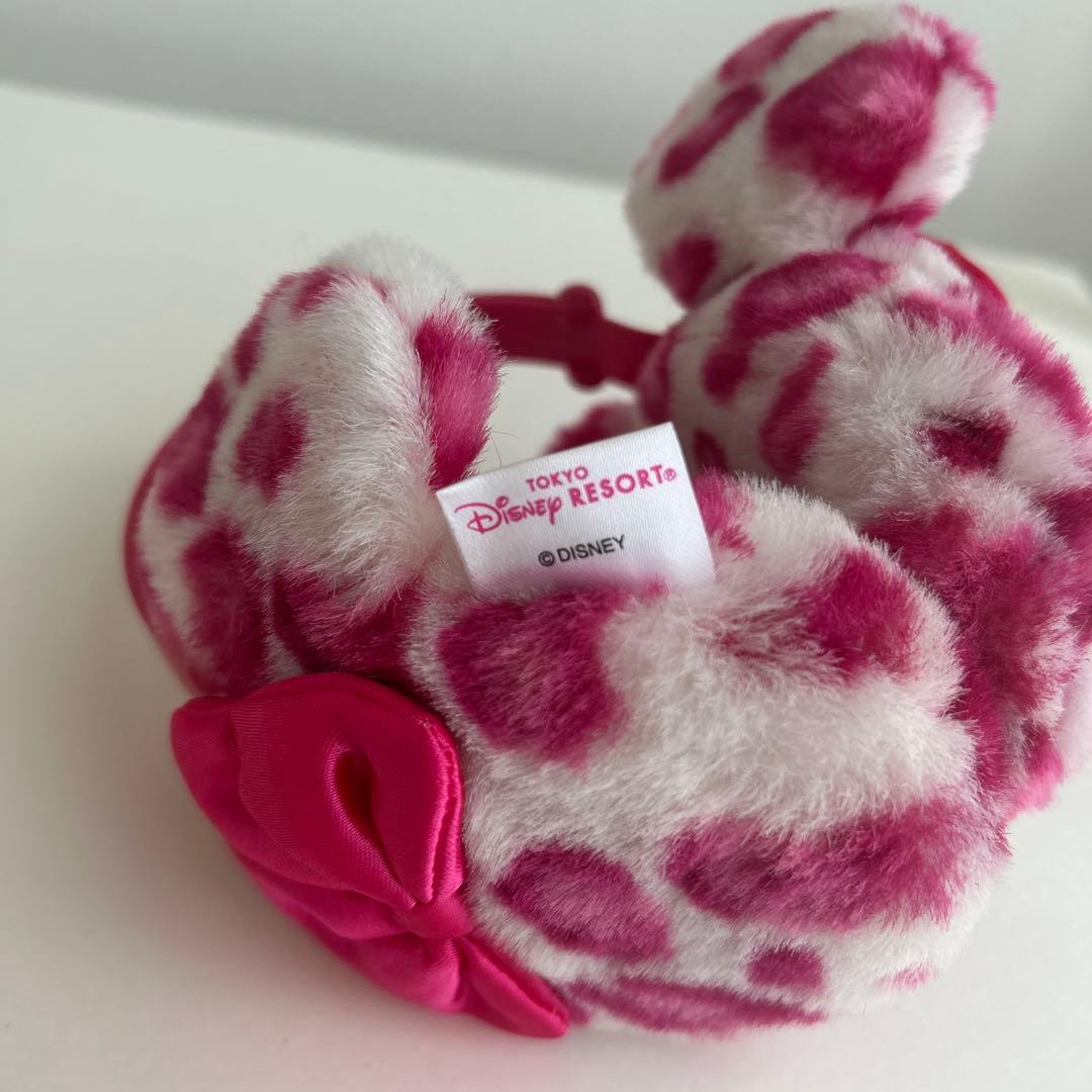 ディズニー ミニーマウス レオパード柄 耳あて 2つセット