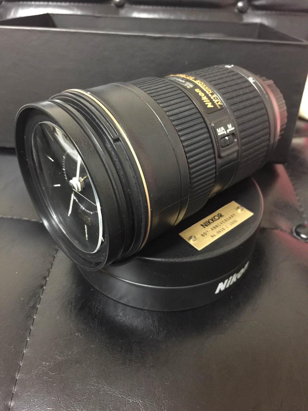 【レア品】Nikkor Lens clock(時計機能故障)