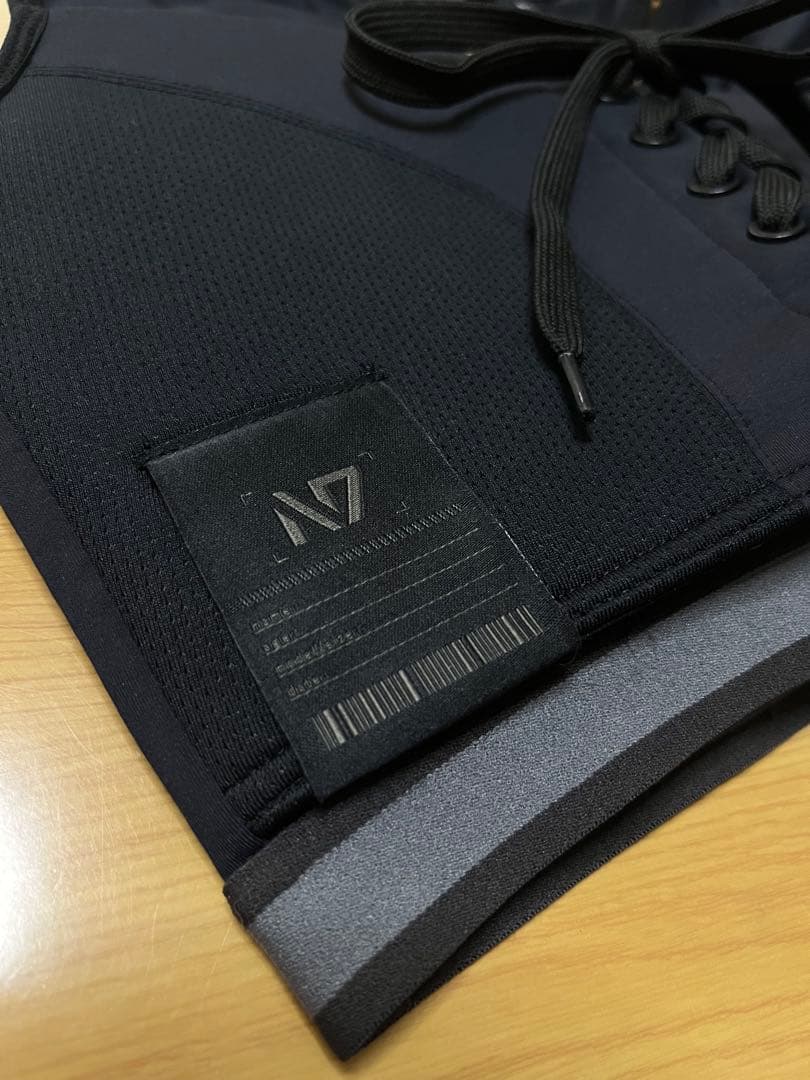 N7 ひなちゃんねる　レースアップ　スポブラ ブラック　リニューアル