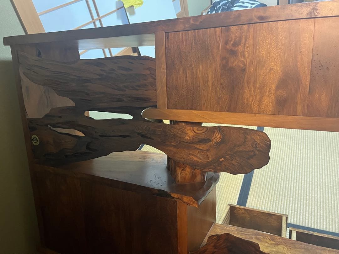 希少　世界遺産　屋久杉 最高級 茶棚 飾り棚 キャビネット サイドボード