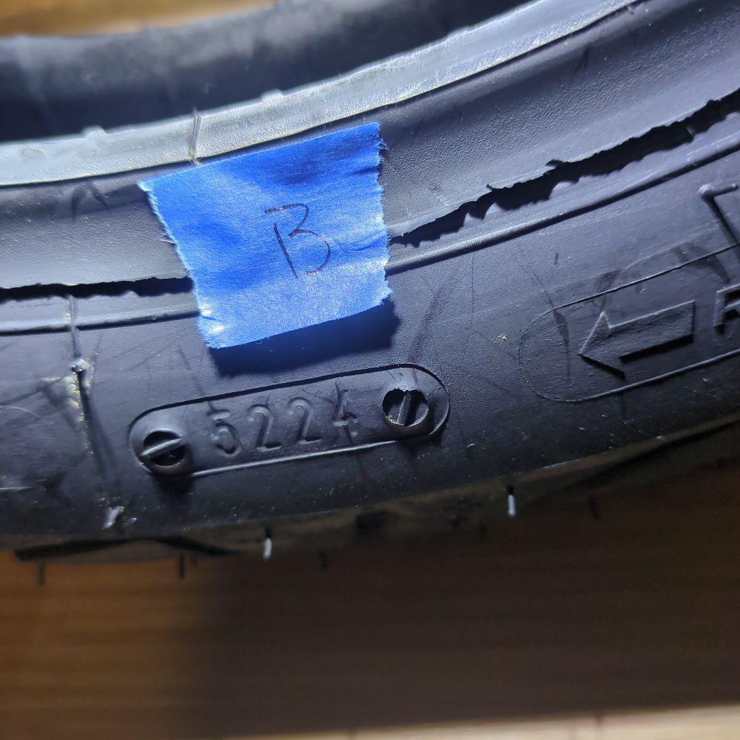 ミシュラン　中古バイクタイヤ2本　90/90-14M/C52SREINF