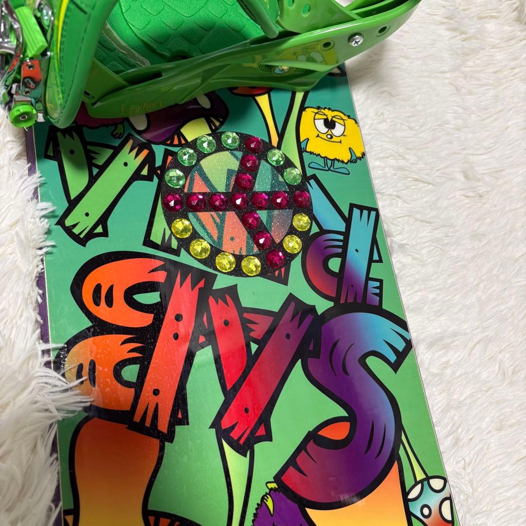 SABRINA× burton バインディング付　スノーボードセット　142