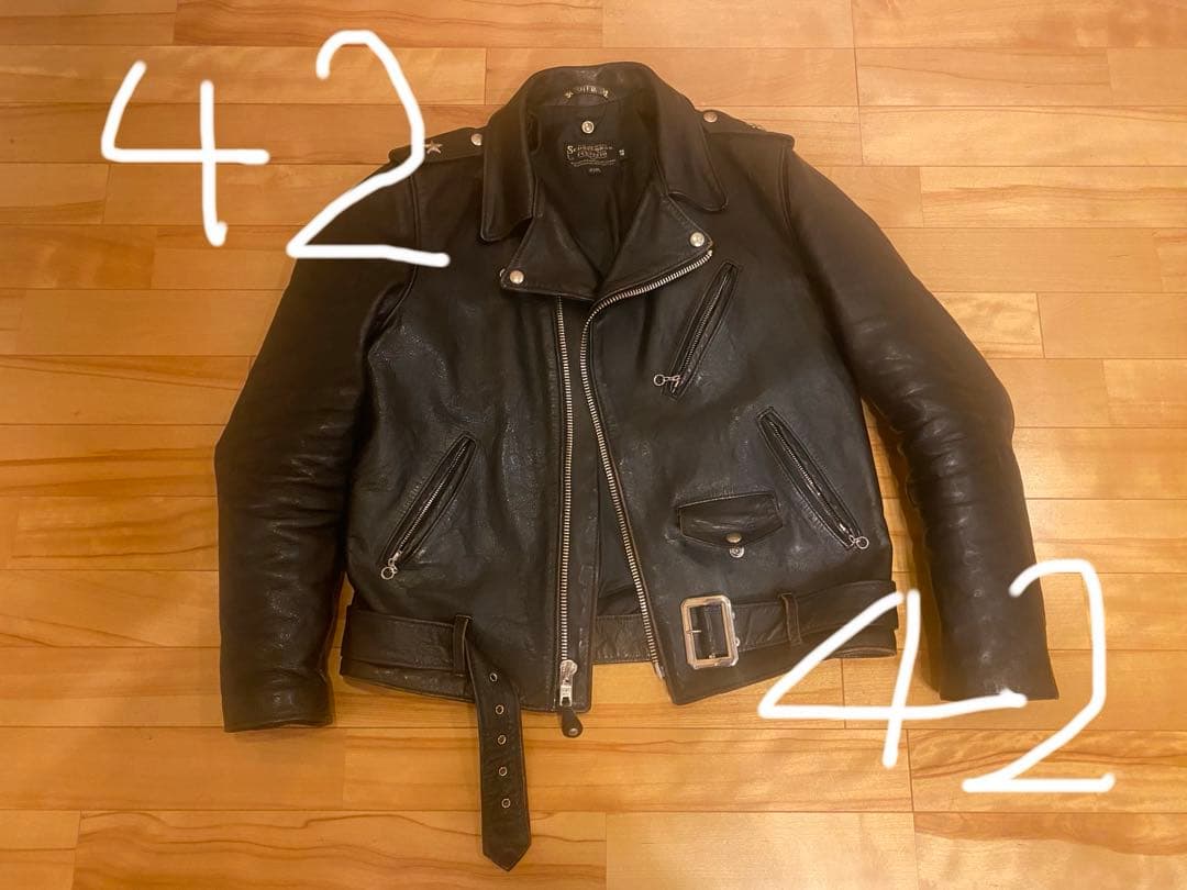 Schott 613SJH サイズ42【裏地張替えカスタム】初期　馬　新喜皮革