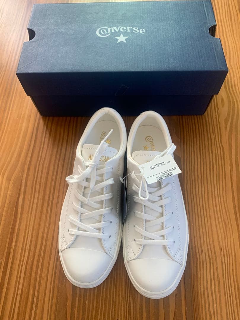 ⭐︎新品未使用⭐︎Converse All Star ホワイトレザースニーカー