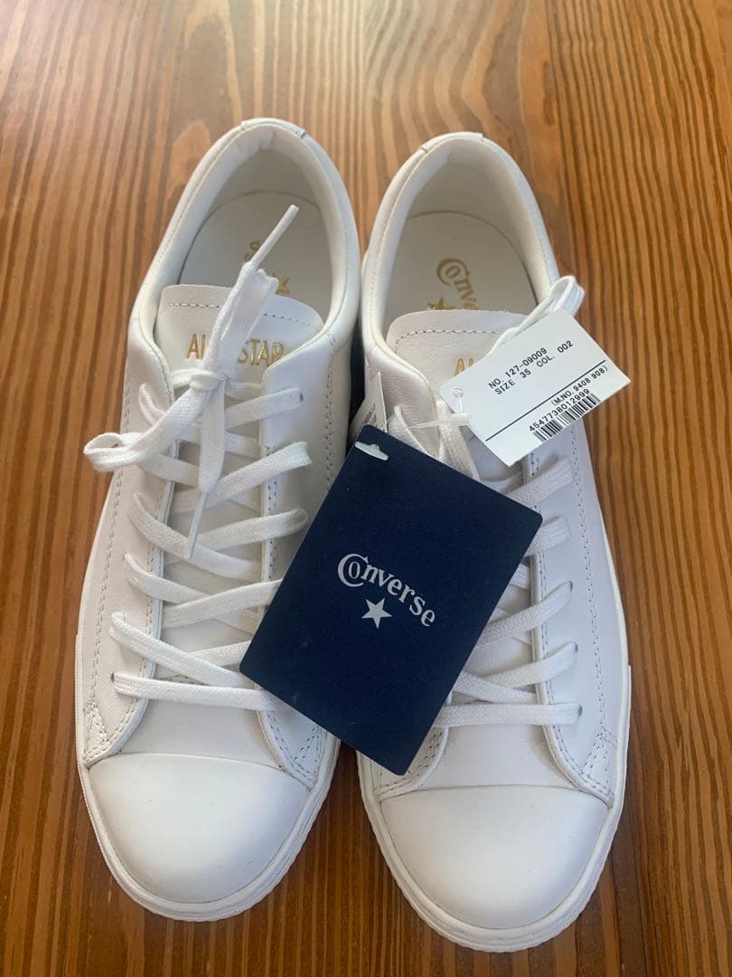 ⭐︎新品未使用⭐︎Converse All Star ホワイトレザースニーカー
