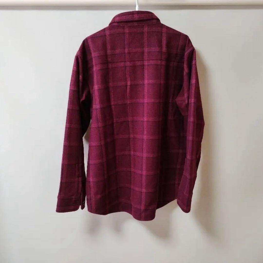 WOOL FLANNEL SHIRTS Mサイズ バーガンディ