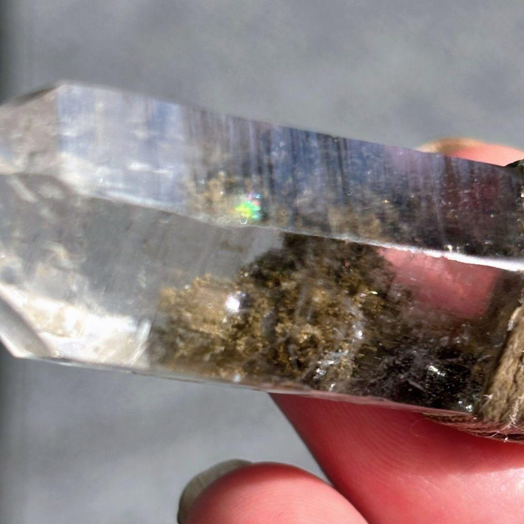 エンジェルレルムレイ✨クリスタルペンダント激レア 高波動石 高透明 虹入ガーデン