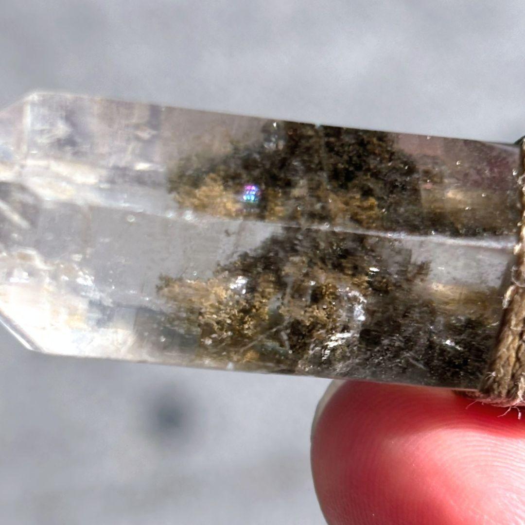 エンジェルレルムレイ✨クリスタルペンダント激レア 高波動石 高透明 虹入ガーデン