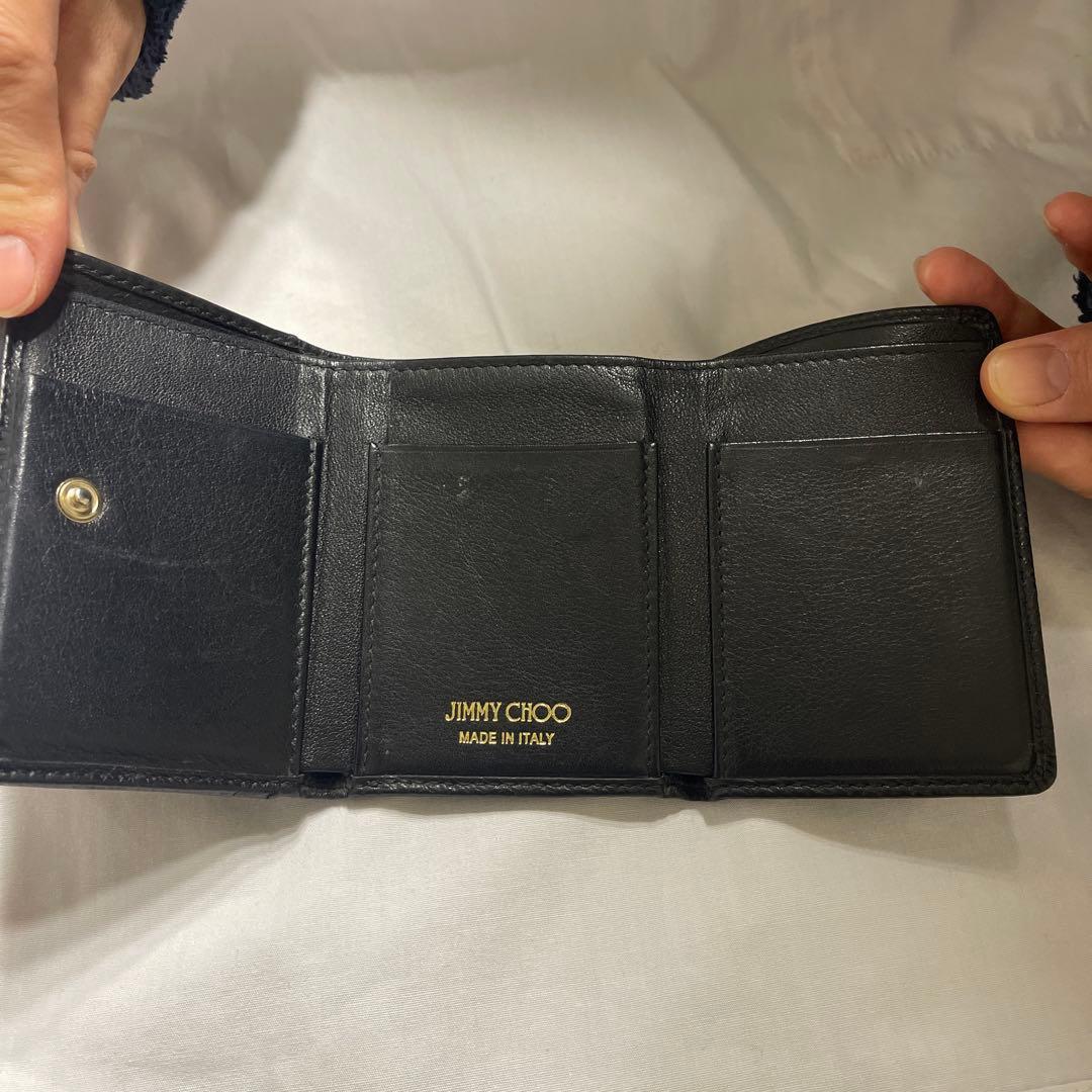 JIMMY CHOO ブラック 三つ折り財布