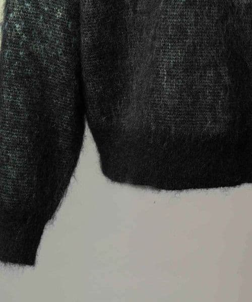 値下げ★新品　フラワーグラデーションモヘアシャギーニットプルオーバー　メゾン