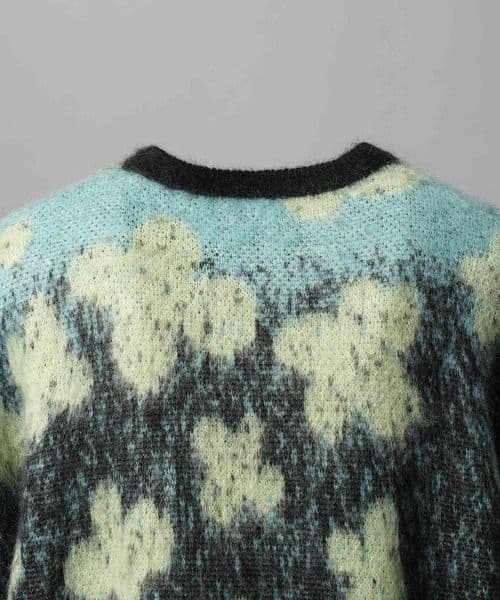値下げ★新品　フラワーグラデーションモヘアシャギーニットプルオーバー　メゾン