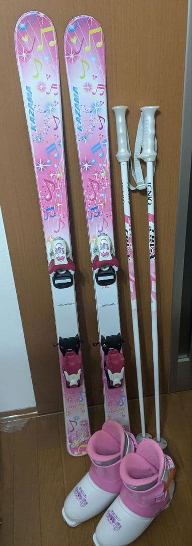 ジュニアスキーセット　板128センチ　ブーツ23センチ