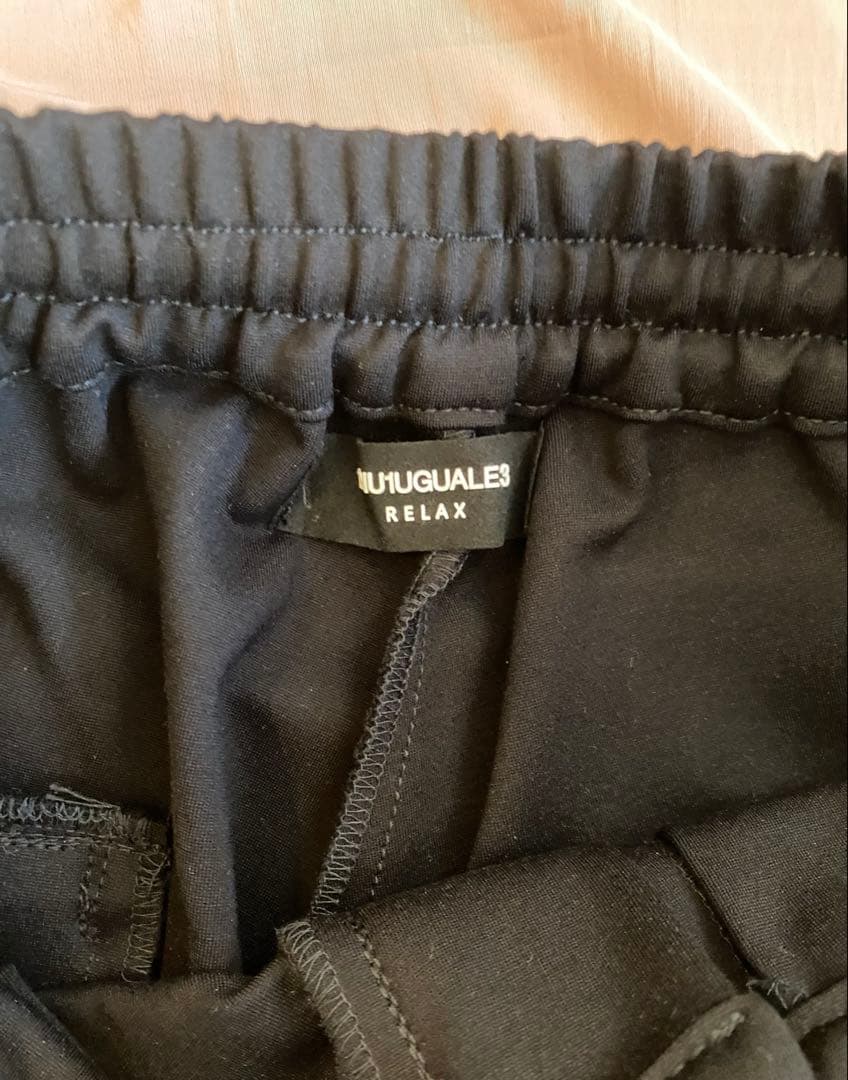 古*堂様 1piu1uguale3 レザー切替 スウェットパーカーセットアップ