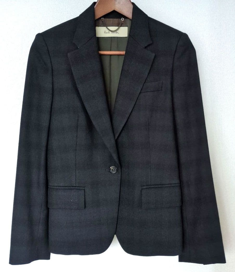 Paul Smithネイビー チェック柄 パンツスーツ サイズ38