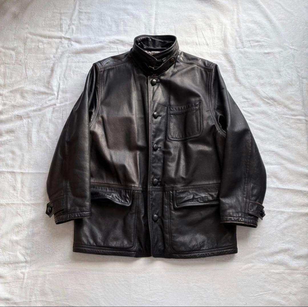 ジャケット・アウター archive 80s giorgio armani leather coat