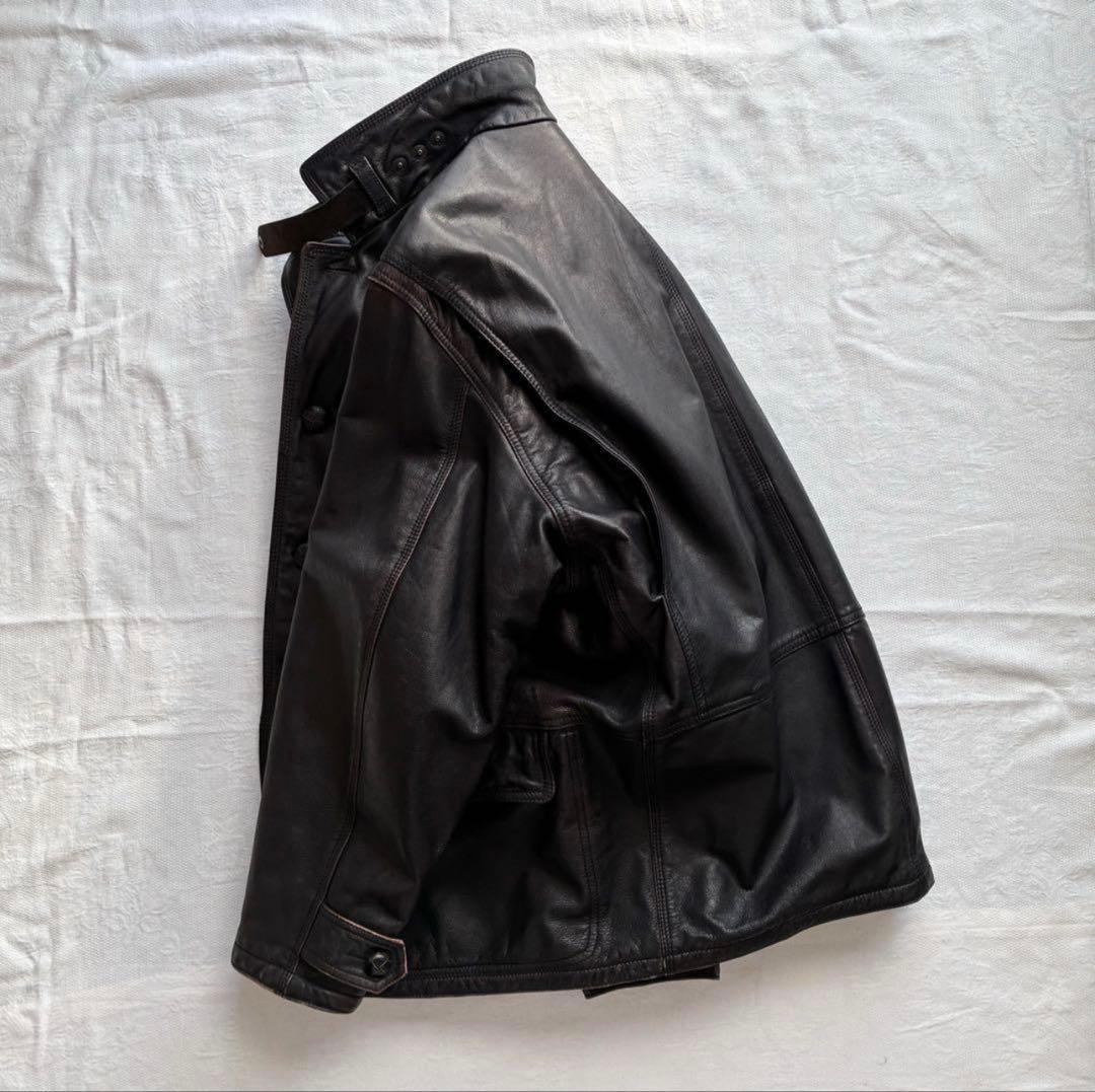 ジャケット・アウター archive 80s giorgio armani leather coat