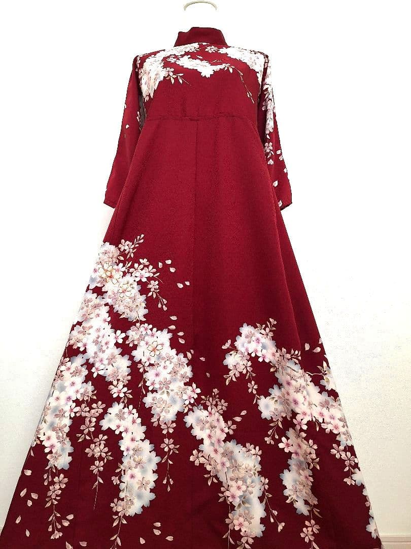 着物リメイクワンピース3703